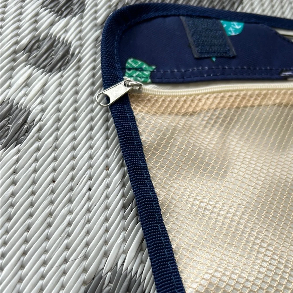 Navy Travel Organizer with Animal Print